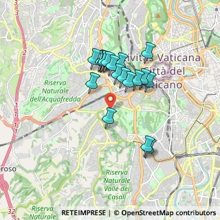 Mappa Via Aurelia Antica, 00165 Roma RM, Italia (1.53368)