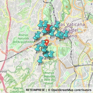 Mappa Via Aurelia Antica, 00165 Roma RM, Italia (1.29)
