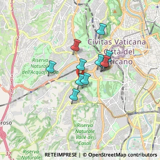 Mappa Via Aurelia Antica, 00165 Roma RM, Italia (1.27917)