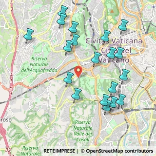 Mappa Via Aurelia Antica, 00165 Roma RM, Italia (2.37263)