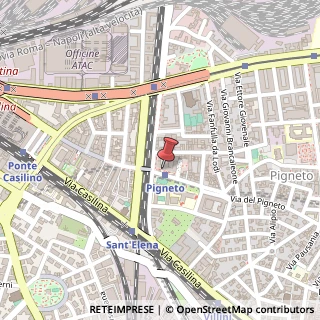 Mappa Via del Pigneto, 121, 00176 Roma, Roma (Lazio)
