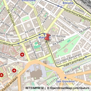 Mappa Via Emanuele Filiberto, 213, 00185 Roma, Roma (Lazio)