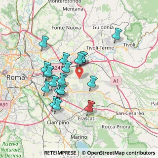 Mappa Via Montagnareale, 00132 Roma RM, Italia (6.76684)