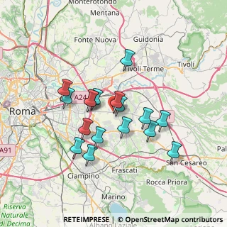 Mappa Via Montagnareale, 00132 Roma RM, Italia (6.13706)