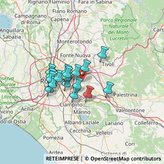 Mappa Via Montagnareale, 00132 Roma RM, Italia (10.39706)