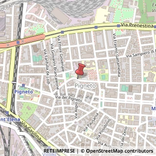 Mappa Via Gentile da Mogliano, 00176 Roma RM, Italia, 00176 Roma, Roma (Lazio)