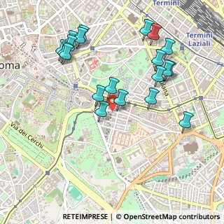Mappa Via dei Santi Quattro, 00184 Roma RM, Italia (0.568)