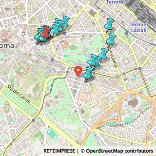 Mappa Via dei Santi Quattro, 00184 Roma RM, Italia (0.601)