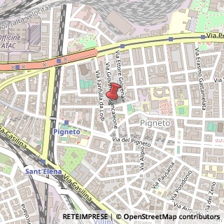 Mappa Via Giovanni Brancaleone, 72, 00176 Roma, Roma (Lazio)