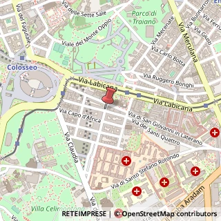 Mappa Via Celimontana,  7, 00184 Roma, Roma (Lazio)