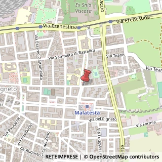 Mappa Via guglielmo degli ubertini 9, 00176 Roma, Roma (Lazio)