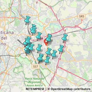 Mappa Via dei Ginepri, 00171 Roma RM, Italia (3.2705)