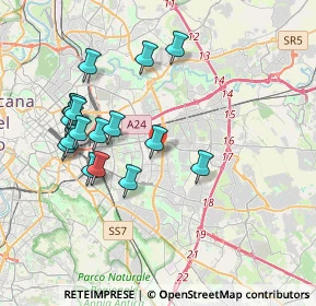 Mappa Via dei Ginepri, 00171 Roma RM, Italia (3.97176)