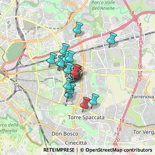 Mappa Via dei Ginepri, 00171 Roma RM, Italia (1.168)