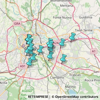 Mappa Via dei Ginepri, 00171 Roma RM, Italia (6.32471)