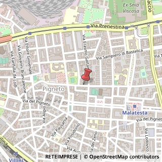 Mappa Via Luchino dal Verme, 25, 00176 Roma, Roma (Lazio)