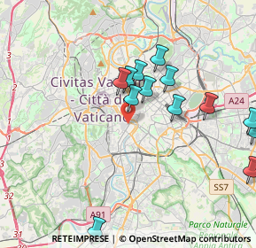 Mappa Via di S. Gallicano, 00153 Roma RM, Italia (4.57429)