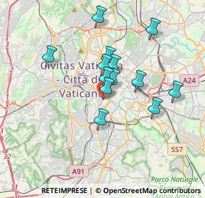 Mappa Via di S. Gallicano, 00153 Roma RM, Italia (3.06077)