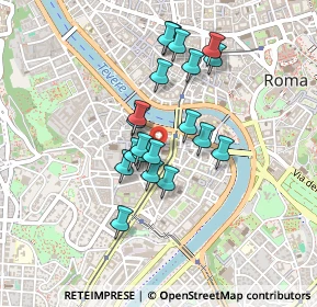 Mappa Via di S. Gallicano, 00153 Roma RM, Italia (0.371)