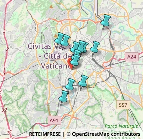 Mappa Via della Lungaretta, 00153 Roma RM, Italia (2.45167)