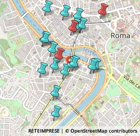 Mappa Via della Lungaretta, 00153 Roma RM, Italia (0.4565)