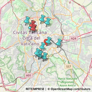 Mappa Via Celio Vibenna, 00184 Roma RM, Italia (3.43235)