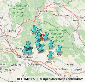 Mappa Contrada Le Morre, 00021 Affile RM, Italia (10.68188)