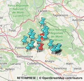 Mappa Contrada Le Morre, 00021 Affile RM, Italia (10.767)