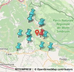 Mappa Contrada Le Morre, 00021 Affile RM, Italia (6.02857)