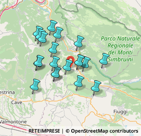 Mappa Contrada Le Morre, 00021 Affile RM, Italia (6.2245)