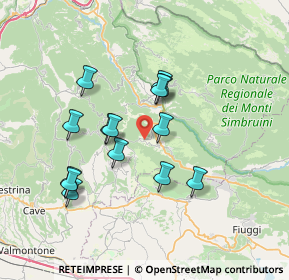 Mappa Contrada Le Morre, 00021 Affile RM, Italia (6.75214)