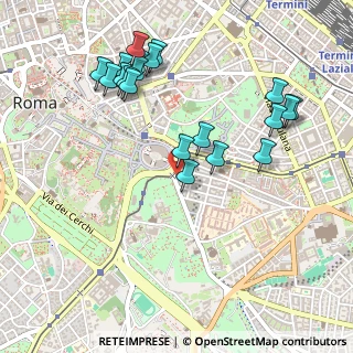 Mappa Piazza del Colosseo, 00100 Roma RM, Italia (0.5665)