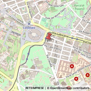 Mappa Via dei Santi Quattro, 46, 00184 Roma, Roma (Lazio)