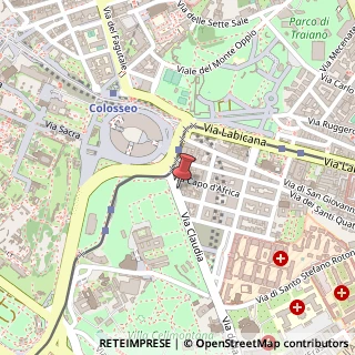 Mappa Via Claudia, 12, 00184 Roma, Roma (Lazio)