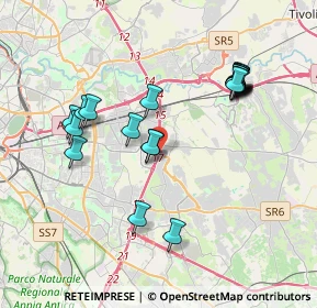 Mappa Via Bitetto, 00133 Roma RM, Italia (3.9865)