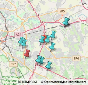 Mappa Via Bitetto, 00133 Roma RM, Italia (3.62538)