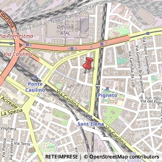 Mappa Via Macerata, 35, 00176 Roma, Roma (Lazio)