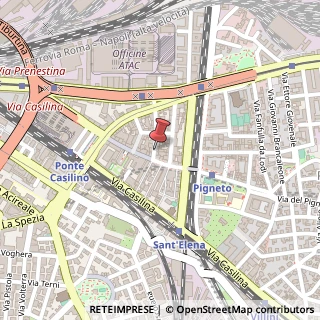 Mappa Via Ascoli Piceno, 16, 00176 Roma, Roma (Lazio)