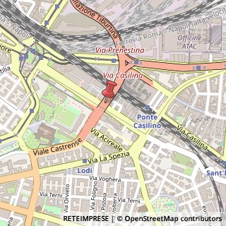 Mappa Viale Castrense, 5F, 00182 Roma, Roma (Lazio)