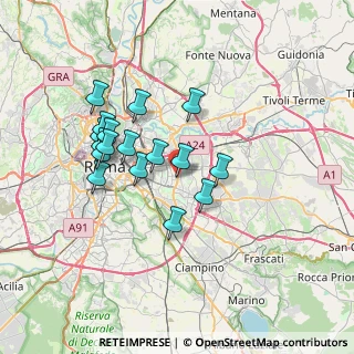 Mappa Via del Melograno, 00172 Roma RM, Italia (6.51824)