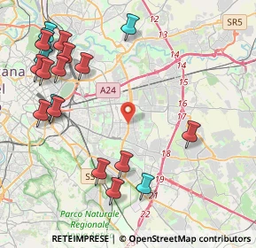 Mappa Via del Melograno, 00172 Roma RM, Italia (5.55211)
