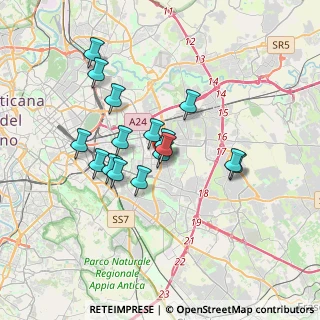 Mappa Via del Melograno, 00172 Roma RM, Italia (3.0575)
