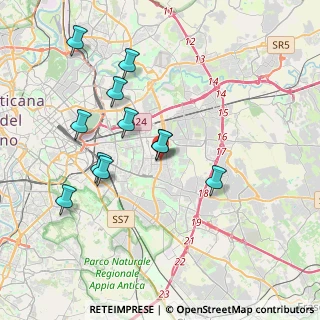 Mappa Via del Melograno, 00172 Roma RM, Italia (3.84364)
