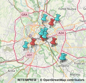 Mappa Via Fregene, 00100 Roma RM, Italia (5.60417)