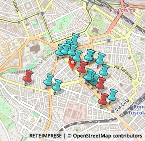 Mappa Via Appia Nuova, 00100 Roma RM, Italia (0.3525)