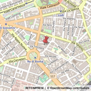 Mappa Via Pinerolo, 19, 00182 Roma, Roma (Lazio)