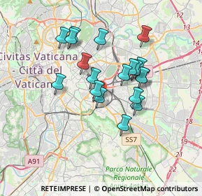Mappa Via Casoria, 00182 Roma RM, Italia (3.10421)