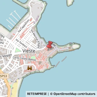 Mappa Via Domenico Arcaroli, 8, 71019 Vieste, Foggia (Puglia)