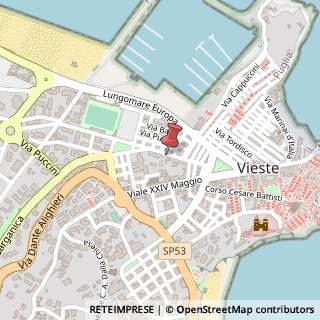 Mappa Via Giovanni XXIII, 40, 71019 Vieste, Foggia (Puglia)