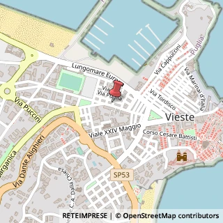 Mappa Via Foggia,  4, 71019 Vieste, Foggia (Puglia)